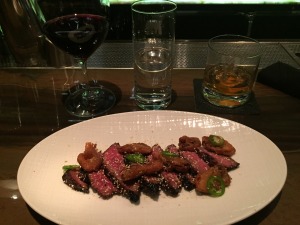 Bordeaux , bourbon, and wagyu: lunch of champions